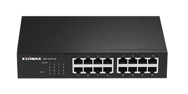 EDI GS-1016 V2 Switch, 16-Port, Gigabit Ethernet